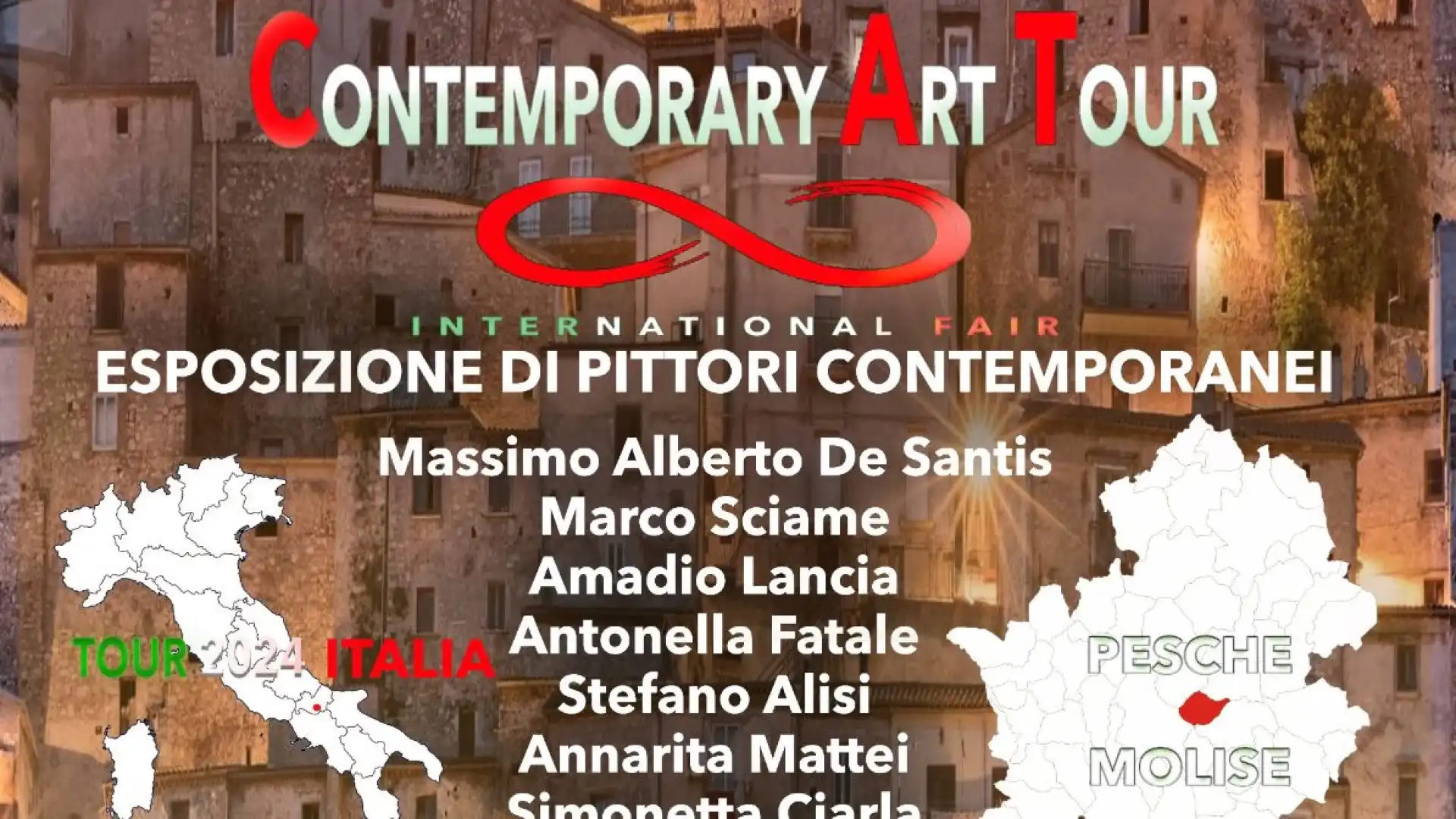 Pesche: dal 29 al 30 giugno in paese il “Contemporary Art Tour 2024”.